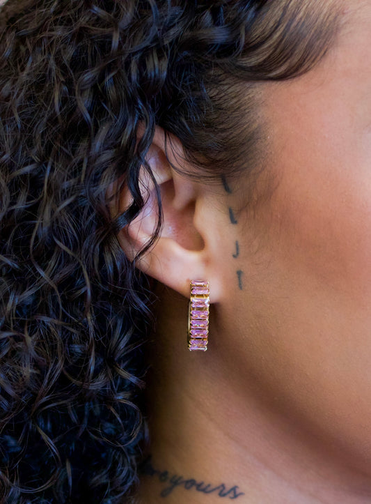 Bria Baguette Earring