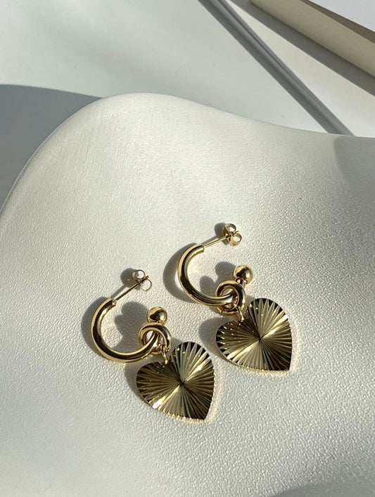 Virgo Heart Earring