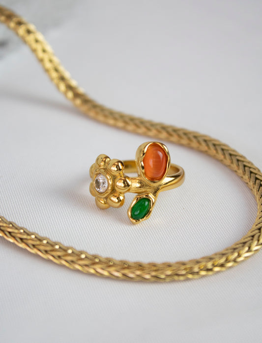 Marigold Flower Ring